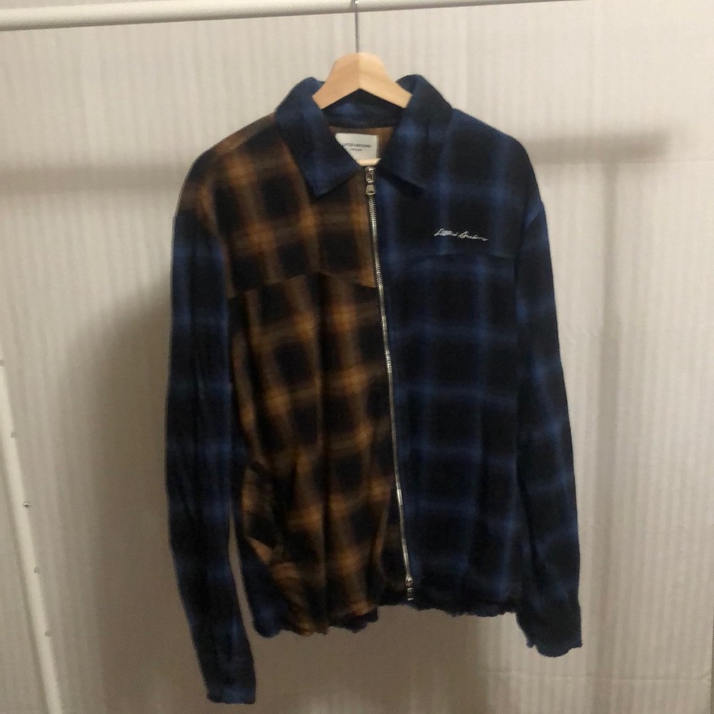 Lifted anchors zip up flannel